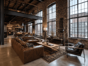 Why Industrial Style Never Goes Out of Fashion 2 warehouse apartment with exposed brick walls steel framed
